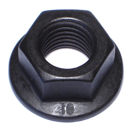 Midwest Fastener Flange Nut, M16-2.00, Steel, Class 10, Black Phosphate, 5 PK 933427